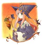  copyright_request green_eyes hat long_hair lowres solo tobe_sunaho witch witch_hat 