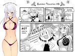  6+girls arms_behind_back beach bikini blush body_blush breasts c.s. cirno cleavage comic cosmic_break crimrose criss-cross_halter english halter_top halterneck herr_victor large_breasts lily_rain morizo_cs multiple_girls navel nemlim_mellow nicole_malice non-web_source official_art one-piece_swimsuit parody partial_monochrome persenachia purple_eyes siblings sisters skindentation swimsuit thigh_gap touhou white_hair 