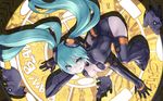  2d :q aqua_eyes aqua_hair bodysuit breasts bunny cleavage goggles goggles_on_head hatsune_miku highres long_hair looking_at_viewer medium_breasts smile solo tongue tongue_out twintails very_long_hair vocaloid 