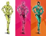  bad_id bad_pixiv_id bob_cut bruno_buccellati highres jojo_no_kimyou_na_bouken male_focus multiple_boys shicewlysml variations zipper 