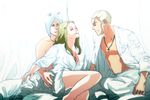  2boys blonde_hair enrico_pucci jojo_no_kimyou_na_bouken long_hair multiple_boys pearla_pucci pppuni siblings weather_report white_hair 