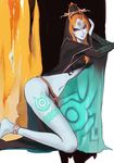  legs long_hair midna midna_(true) orange_hair red_eyes robe smile solo spoilers tcoffee the_legend_of_zelda the_legend_of_zelda:_twilight_princess thighs 