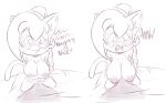 2023 2koma accidental_exposure anthro april_(vg_cats) areola areola_slip asking asking_viewer bed bedding big_areola big_breasts big_ears big_eyes big_glasses biped bodily_fluids braided_hair braided_ponytail breasts christmas christmas_clothing clothed clothed_anthro clothed_female clothing comic costume dialogue digital_drawing_(artwork) digital_media_(artwork) domestic_cat ellipsis english_text erect_nipples eyelashes eyewear fangs felid feline felis female female_anthro freckles freckles_on_face furniture glasses glistening glistening_eyes hair holidays inner_ear_fluff kneeling kneeling_on_bed leaning leaning_forward long_hair looking_at_breasts looking_at_own_breasts looking_at_self looking_at_viewer looking_down male male/female mammal monochrome motion_lines nervous nervous_sweat nightgown nipples on_bed open_mouth partially_clothed partially_clothed_anthro partially_clothed_female pink_and_white ponytail prick_ears question santa_costume screaming shy skimpy small_nose smile smiling_at_viewer solo stuttering sweat tail talking_to_viewer teeth terrible_the_drawfag text tongue tuft vg_cats wardrobe_malfunction webcomic