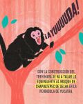 ambiguous_gender atelid haplorhine hi_res mammal mexico monkey new_world_monkey plant primate sad scared solo spanish_text spider_monkey text tree tren_maya unknown_artist yucatan