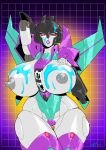bodily_fluids breasts cum cum_on_breasts cum_on_face female genital_fluids hasbro hi_res mad-project pinup pose slipstream_(transformers) solo solo_focus takara_tomy transformers