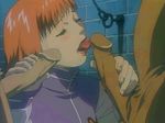  2boys 90s animated animated_gif blush closed_eyes fellatio hetero huge_penis mezzo_forte multiple_boys multiple_penises oral penis pink_hair rape solo_focus suzuki_mikura umetsu_yasuomi uncensored 