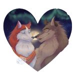 &lt;3 1:1 2020 absurd_res alpha_channel aurora_(phenomenon) balto balto_(film) bandanna black_nose brown_body brown_fur canid canine canis canon_couple domestic_dog duo eyes_closed female feral fur hi_res husky hybrid insanedriver jenna_(balto) kerchief male male/female mammal moon multicolored_body multicolored_fur night nordic_sled_dog red_body red_fur romantic romantic_couple sky smile spitz star starry_sky two_tone_body two_tone_fur universal_studios white_body white_fur wolf wolfdog