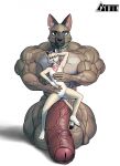 age_difference aged_up anthro anthrofied balls bandanna bandanna_only big_balls big_muscles big_penis black_nose breasts brutus_(pixie_and_brutus) canid canine canis collar collar_only digital_media_(artwork) dipstick_tail domestic_cat domestic_dog duo eye_scar facial_scar felid feline felis female flaccid foreskin genitals german_shepherd herding_dog hi_res holding_another huge_balls huge_muscles huge_penis humanoid_genitalia humanoid_penis hyper hyper_balls hyper_genitalia hyper_muscles hyper_penis inner_ear_fluff kerchief kerchief_only kneeling larger_male leaning_on_another looking_at_viewer male male/female mammal markings mostly_nude muscular necktie nipples nose_size_difference notched_ear nude pastoral_dog penis pirin-apex pixie_(pixie_and_brutus) pixie_and_brutus pussy scar simple_background size_difference small_breasts smaller_female smile tail tail_markings tuft vein veiny_muscles veiny_penis white_background