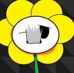 anon anonymous_character disembodied_penis double_double_d duo elemental_creature fellatio flora_fauna flower flower_creature flowey_the_flower genitals grass human male male/male mammal not_furry one_eye_closed oral penile penis plant questionable_consent scared sex undertale undertale_(series) uwu wink