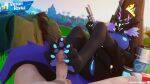 3d_(artwork) 4k absurd_res anthro anus balls black_body black_fur blender_(software) breasts breath canid canine canis cervix clothing crown digital_media_(artwork) duo elisasharky_(artist) epic_games erection feet female foot_fetish foot_play footjob fortnite fur fur_trim_(clothing) genitals glowing glowing_genitalia glowing_nipples glowing_pussy glowing_tongue gun handgun headgear hi_res huge_filesize human looking_at_viewer male male/female mammal nipples nude outdoor_nudity outside pack_leader_highwire pawpads paws penis pistol presenting presenting_pussy pussy ranged_weapon rifle sex shield_potion sniper_rifle spread_legs spreading tail tongue victory_royale weapon wolf