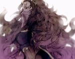  1girl bodystocking breasts dark_mage_(fire_emblem_fates) facial_mark fire_emblem fire_emblem_fates forehead_mark hotate_rayan looking_to_the_side medium_breasts messy_hair mouth_veil nyx_(fire_emblem) solo tiara veil 