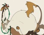 2_horns 5:4 ambiguous_gender belly big_belly chowfur dragon european_mythology foulfur_(artist) horn hose_in_mouth hose_inflation huge_belly hyper hyper_belly inflation mythological_creature mythological_scalie mythology oishii_(foulfur) orange_pawpads pawpads scalie solo tail western_dragon