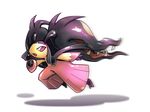  gen_3_pokemon mawile mega_mawile mega_pokemon no_humans open_mouth pink_eyes pokemon pokemon_(creature) solo 