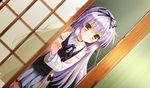  game_cg gray_hair lass long_hair shoujo_shiniki_shoujo_tengoku takagi_sana tears yellow_eyes youta 