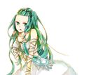  bad_id bad_pixiv_id buzz detached_sleeves dress forehead green_eyes green_hair long_hair ribbon richea_spodune solo tales_of_(series) tales_of_hearts white_background 