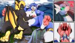2019 absurd_res anthro balls bodily_fluids breasts canid canine canis dratini extreme_size_difference fan_character feet female foot_fetish generation_1_pokemon genitals group hi_res horn hybrid krystal_(star_fox) macro male male/female mammal micro nintendo open_mouth pawpads paws pokemon pokemon_(species) saliva sex size_difference spacecraft star_fox thaismotosuwa trio vehicle vore wings wolf