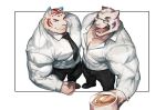  2019 absurd_res anthro digital_media_(artwork) duo felid fur hi_res male mammal muscular pantherine pecs piard909 tiger 