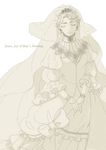  bad_id bad_pixiv_id bridal_veil bride chiyo_(chidori) closed_eyes dress elbow_gloves engrish erina_pendleton gloves jojo_no_kimyou_na_bouken monochrome phantom_blood ranguage solo veil wedding_dress 