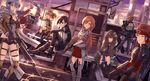  andrew_gilbert_mills argo_(sword_art_online) asada_shino ayano_keiko city kirigaya_kazuto riki_to shinozaki_rika sword_art_online tsuboi_ryoutarou weapon yuuki_asuna 