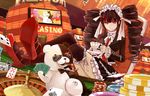  celestia_ludenberg dangan-ronpa gothic_lolita lolita_fashion monokuma sandro thighhighs 