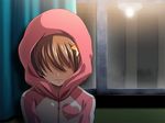  brown_hair game_cg hair_ornament hood hoodie katakura_shinji kira_kira shiino_kirari short_hair 