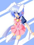  animal_ears artist_request ayasaki_hayate bell blue_eyes blue_hair bunny_ears hayate_no_gotoku! jingle_bell male_focus otoko_no_ko solo thighhighs zettai_ryouiki 