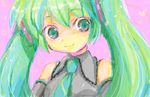  bad_id bad_pixiv_id green_eyes green_hair hatsune_miku konayama_kata long_hair necktie solo twintails vocaloid 