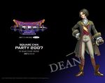  black_hair boots brown_footwear character_request dean_(dq_swords) dragon_quest dragon_quest_swords full_body head_tilt knee_boots long_sleeves looking_at_viewer male_focus official_art pants solo text_focus toriyama_akira wallpaper 