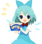  bangs cirno food haagen-dazs lowres rin_(royal) solo touhou translated 
