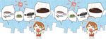  1girl brown_hair eyes_closed food game_cg hair_ornament katakura_shinji kira_kira shiino_kirari short_hair 