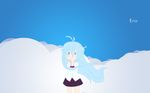  blue_eyes blue_hair denpa_onna_to_seishun_otoko seifuku sky touwa_erio vector 