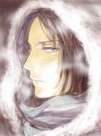  artist_request breath close-up face hood shingeki_no_kyojin solo tegaki ymir_(shingeki_no_kyojin) 