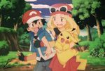  fanart nintendo pikachu pokemon pokemon_(anime) pokemon_(game) pokemon_xy satoshi_(pokemon) serena_(pokemon) 