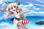  kantai_collection natsumikan shimakaze_(kancolle) thighhighs underboob 