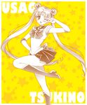  back_bow bishoujo_senshi_sailor_moon blush boots bow carnelian character_name double_bun elbow_gloves gloves long_hair looking_at_viewer one_eye_closed open_mouth pleated_skirt sailor_moon sailor_senshi_uniform skirt solo tsukino_usagi twintails very_long_hair 