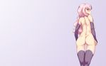  blush haruhisky long_hair louise_fran&ccedil;oise_le_blanc_de_la_valli&egrave;re nude pink_eyes pink_hair thighhighs zero_no_tsukaima 