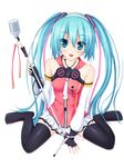  absurdres aqua_eyes aqua_hair black_legwear blush colorized freely_tomorrow_(vocaloid) hatsune_miku highres k-asul long_hair looking_at_viewer project_diva_(series) project_diva_f solo thighhighs twintails vocaloid wata_(akawata) 