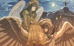  angel_wings bad_id bad_pixiv_id christmas_tree church dress elona harusame_(rueken) hat jure_of_healing moon night scythe snow statue translucent wings 