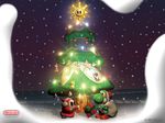  1024x768 christmas christmas_tree ear_muffs earmuffs gift hat nintendo present santa_costume santa_hat shy_guy shyguy snow wallpaper yoshi 