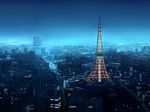  cityscape copyright_request highres landmark night no_humans scenery seo_tatsuya tokyo_(city) tokyo_tower 