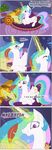  bed comic cub cutie_mark dialog duo english_text equine eyes_closed female feral flower friendship_is_magic fur glowing hair horn horse long_hair looking_back lying magic mammal multi-colored_hair my_little_pony open_mouth orange_fur paper pegasus pillow pony princess princess_celestia_(mlp) purple_eyes purple_hair quill royalty scootaloo_(mlp) scroll smile teeth text tongue white_fur winged_unicorn wings writing xonxt young 