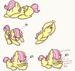  butterfly chicasonic comic crying cub dead death english_text equine female feral fluttershy_(mlp) friendship_is_magic fur hair hair_over_eyes insect jumping lying mammal my_little_pony nolycs open_mouth pegasus pink_hair plain_background tears teeth text tongue tongue_out white_background wings yellow_fur young 