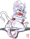 all_fours anus cape female fur hair looking_back mammal mouse mrs_brisby nude presenting pussy raised_tail rodent sean_blackthorne secret_of_nimh sketch solo the_secret_of_nimh white_fur white_hair 