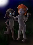  anthro blue_eyes canine cub cute duo fangs female fur ghoul_school hair hi_res hotel_transylvania looking_at_viewer mammal nipples nude open_mouth pussy red_eyes scooby-doo_(series) smile were werewolf winnie_werewolf wolf young zekromlover 