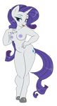  alpha_channel anthro anthrofied bedroom_eyes blue_eyes breasts cutie_mark equine eyeshadow female friendship_is_magic hair horn horse looking_at_viewer makeup mammal my_little_pony nipples nude plain_background pony purple_hair rarity_(mlp) solo standing sugarcup tongue tongue_out transparent_background unicorn 