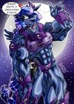  davide76 female friendship_is_magic muscles muscular_female my_little_pony princess_luna_(mlp) 