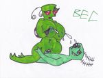  big_breasts bigeyedcartoon black_eyes breast_milk breasts cum cum_in_pussy cum_inside female green_body green_nipples huge_breasts invader_zim irken lactating like_a_boss male milk nude orgasm penis pussy red_eyes scar sex straight thick_thighs wide_hips 