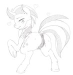  &lt;3 anus clothing cutie_mark equine female feral friendship_is_magic hair horse japananon lightning_dust_(mlp) looking_at_viewer looking_back mammal monochrome my_little_pony pegasus plain_background pony puffy_anus pussy solo two_tone_hair white_background wings 