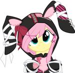  alpha_channel bow costume edit equine female feral fluttershy_(mlp) friendship_is_magic green_eyes hair hi_res horse longren mammal my_little_pony oathkeeper21 pink_hair pony solo wrap wraps 