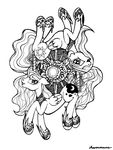  crown cutie_mark duo equine female feral friendship_is_magic horn horse ihavnoname looking_at_viewer looking_back lying mammal monochrome my_little_pony on_front plain_background pony princess_celestia_(mlp) princess_luna_(mlp) white_background winged_unicorn wings 